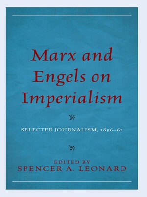 cover image of Marx and Engels on Imperialism